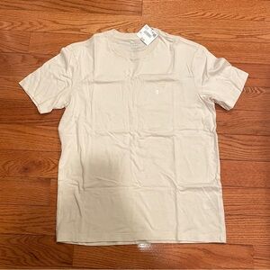 Cream American Eagle short sleeve crew neck T-shirt